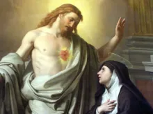 ظهور قلب يسوع الأقدس للقدّيسة مارغريت ماري ألاكوك